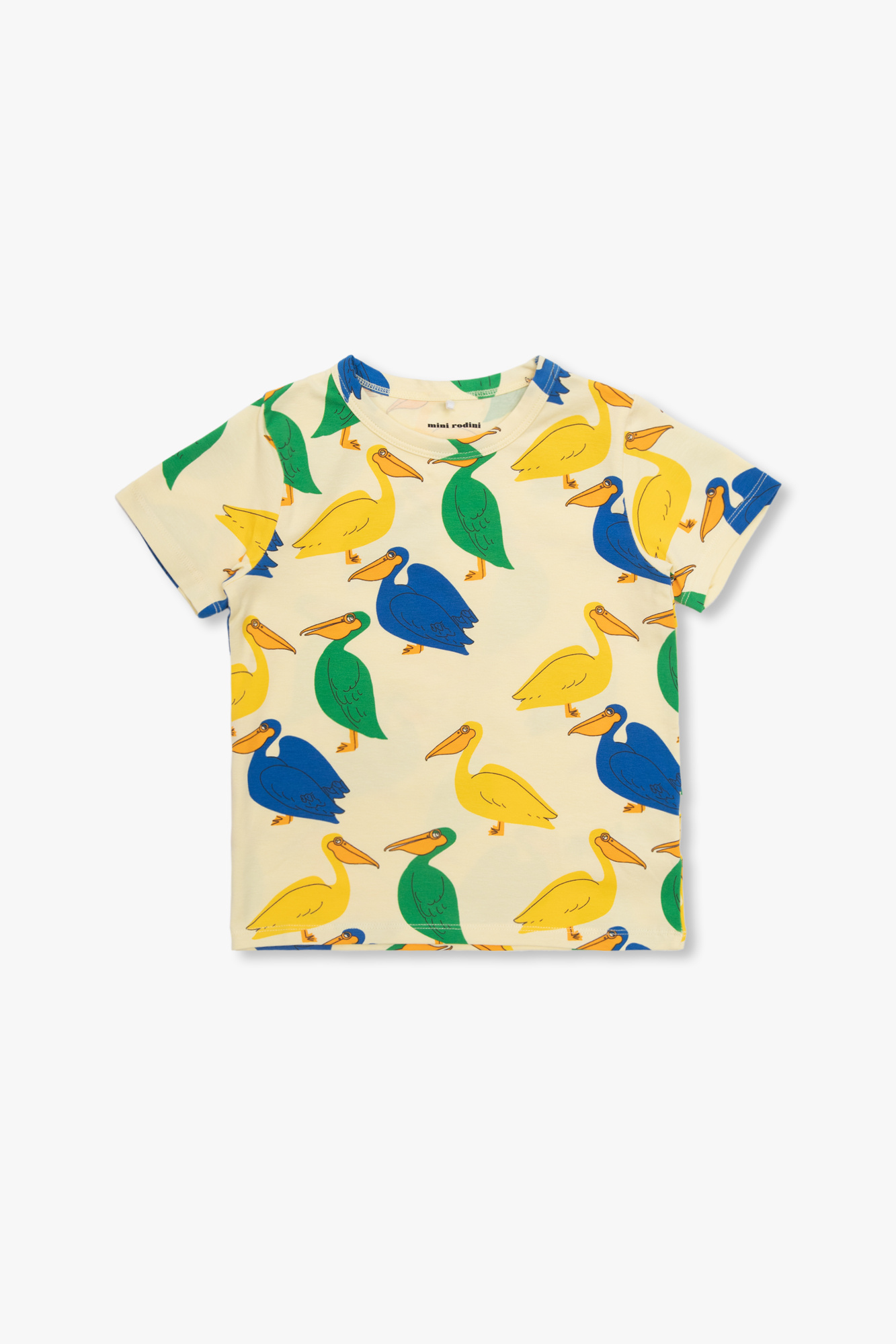 Mini Rodini T-shirt with motif of pelicans | Kids's Baby (0-36